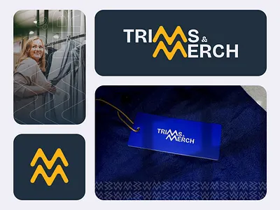 Trims & Merchandise Logo Design brand identity branding clothing garments letter letter logo logo design logo mark trims
