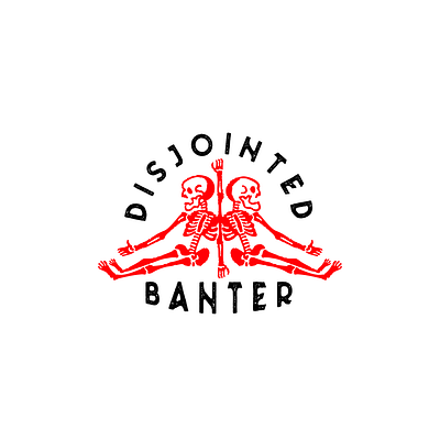 Disjointed Banter logo skeletone