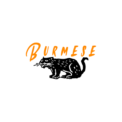 Burmese cat logo