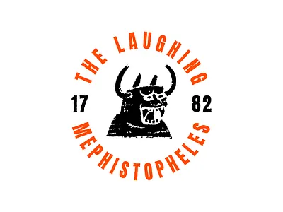The Laughing Mephistopheles devil logo monster
