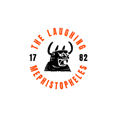 The Laughing Mephistopheles devil logo monster