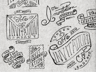 Sketches lettering logo sketches