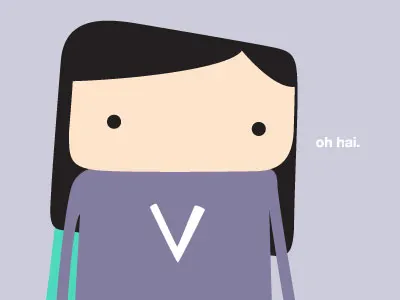 supervee hai illustration purple superhero teal