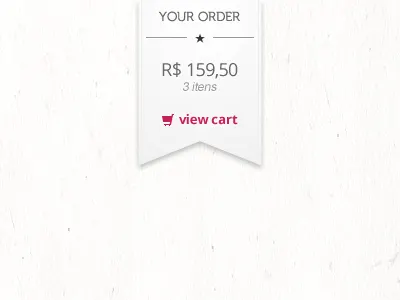Shopping Cart Ribbon cart ecommerce itens order price ribbon shopping