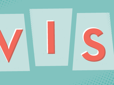 Elvis coral halftone multiply orange teal type typography work in progress