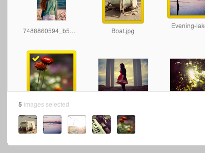 Image Selector UI image minimal modal simple ui