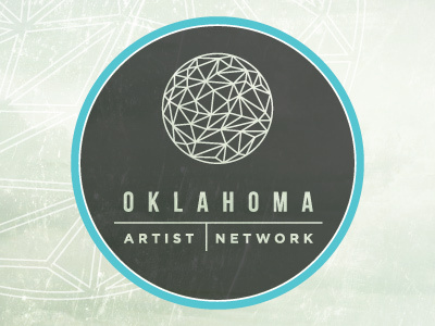 Oklahoma Artist Network - Logo art circle logo modern oklahoma triangle