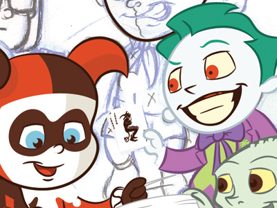 Arkham Babies WIP arkham babies batman design illustration vector