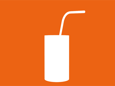 Natsu! - Drink animation colors drink gif loop looping motiongraphics orange summer