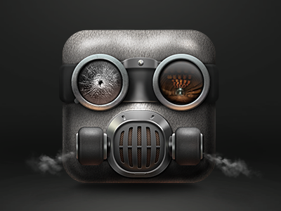 Gas mask gas icon mask punk