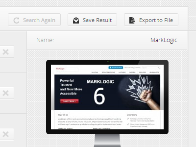Results Page app result web