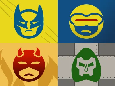 Pictonic - Font Icons: Heroes & Villains (part 3) comic dingbat emoticon font hero icon icon set interface picto pictonic set svg ui ux villain