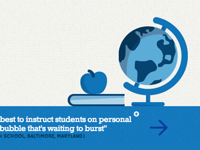 Teacher Stuff apple book desk education globe illustration parallax school