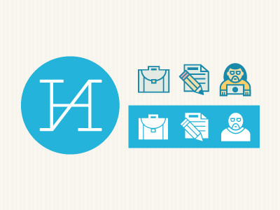 The Honest Ape Main Nav Icons icons nav portfolio ui vector