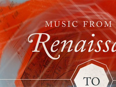 Music From The Renaissance to Modern Times Poster poster typography