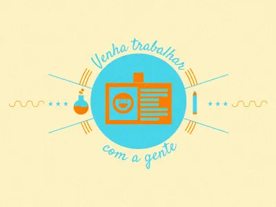 Join Us badge button icon illustration join us pencil smile tag team