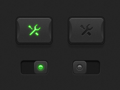 Another button and switch ON — OFF button dark light switch