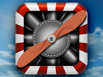 Vintage Propeller air icon ios ipad iphone plane propeller vintage