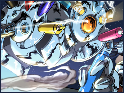 Dribble 26 balonchik bolts graffiti hinges iron light marker metal robot rust shadow sky smoke star tablet wacom wall