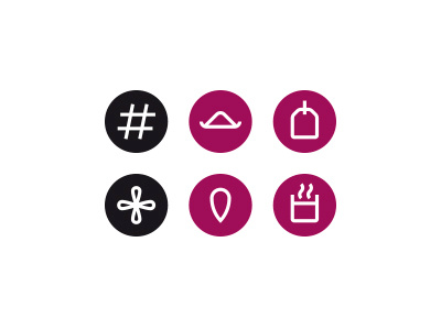 Tea characteristics circle circular icon pictogram tea