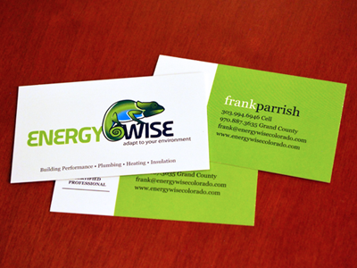 Energy Wise Business Cards business cards print