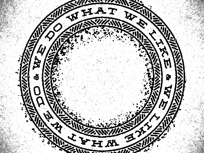 WDWWL & WLWWD circle dirt distressed grit