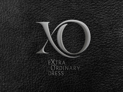 ExtraOrdinaryDress concept logo draw letters lettering