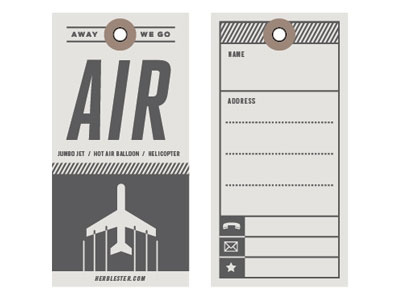 Air - Travel Tag air herblester travel tag