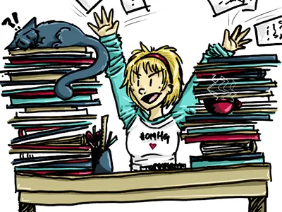 OMHG Illustration cat doodle female creative girl handmade illustration omhg