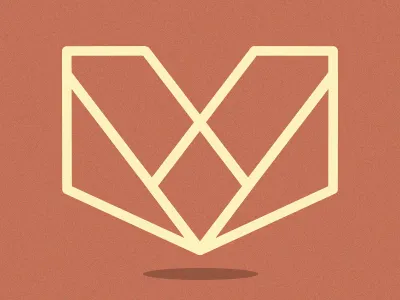 Personal Logo Red flat logo personal logo red shadow tan texture