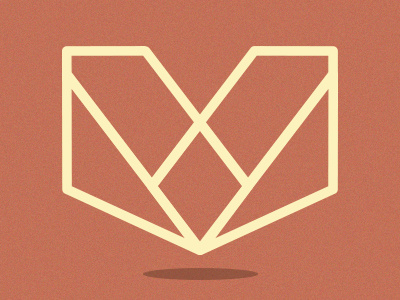Personal Logo Red flat logo personal logo red shadow tan texture