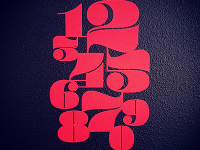 Numbers Laser Cut numbers typography