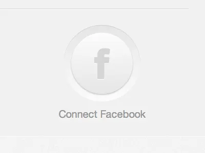 Facebook Big Circle Button big button circle button facebook facebook connect social