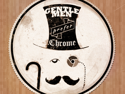 Gentlemen Prefer Chrome button chrome fun gentlemen ink prefer sepia texture