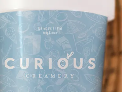 Rejected Label concept container creamery curious flavors ice cream icon illustration lt dan packaging