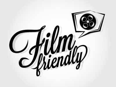 Film Friendly Logo branding film logo print typography