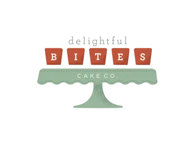 Delightful bites cake company logo
