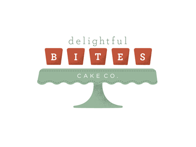 Delightful bites cake company logo