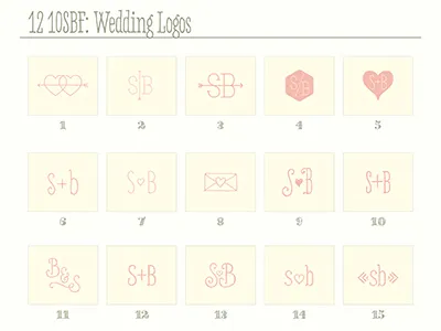 Sarah + Brian Wedding arrow brand heart identity logo typography wedding
