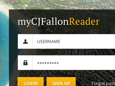 Login Screen app ipad login password reader