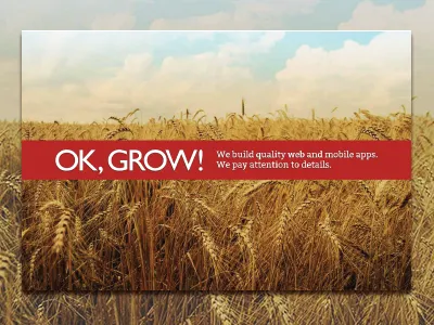 OK, GROW! cards business card business cards card cards gold red stripe