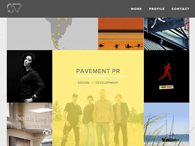stevevorass.com gray portfolio scaffolding website yellow