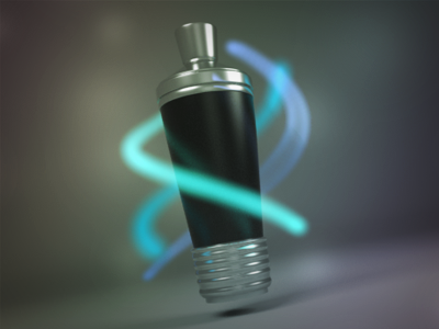 Drink Shaker 3d drink glow light trail modo shaker