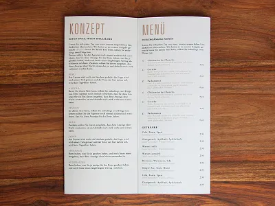 Sevens Restaurant - Menu Card card menu menue restaurant sevens