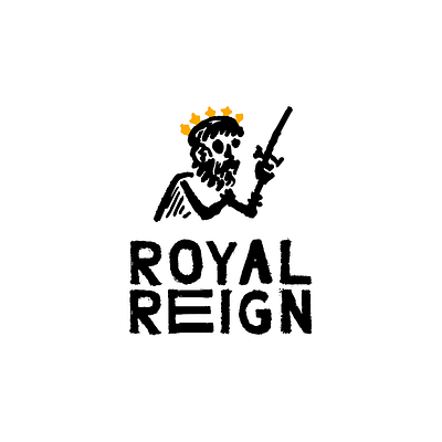 Royal Reign king logo sword