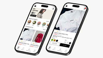 E-commerce Shop app design clean e commerce online shopping simple ui design ux design