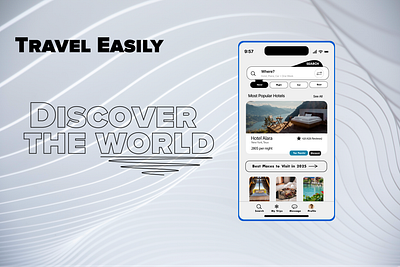 Travel Mobile App app interface design inspiration flight booking graphic design hotel booking minimalist design mobilmobile app design travel app trip planner ui user experience user interface ux design vacation app