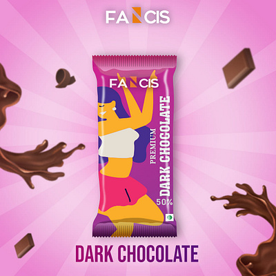 Dark Chocolate app branding design graphic design illustration logo typography ui ux vector