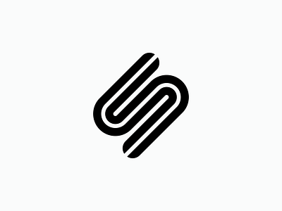 Stripe black branding design graphic design icon letter s lettermark line logo s stripe vector