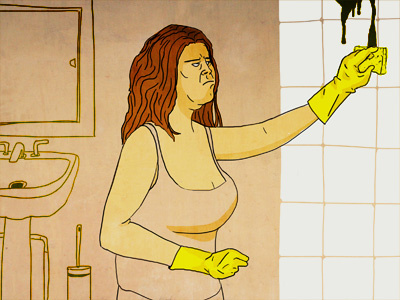 Cleaner clean illustration sketchbook